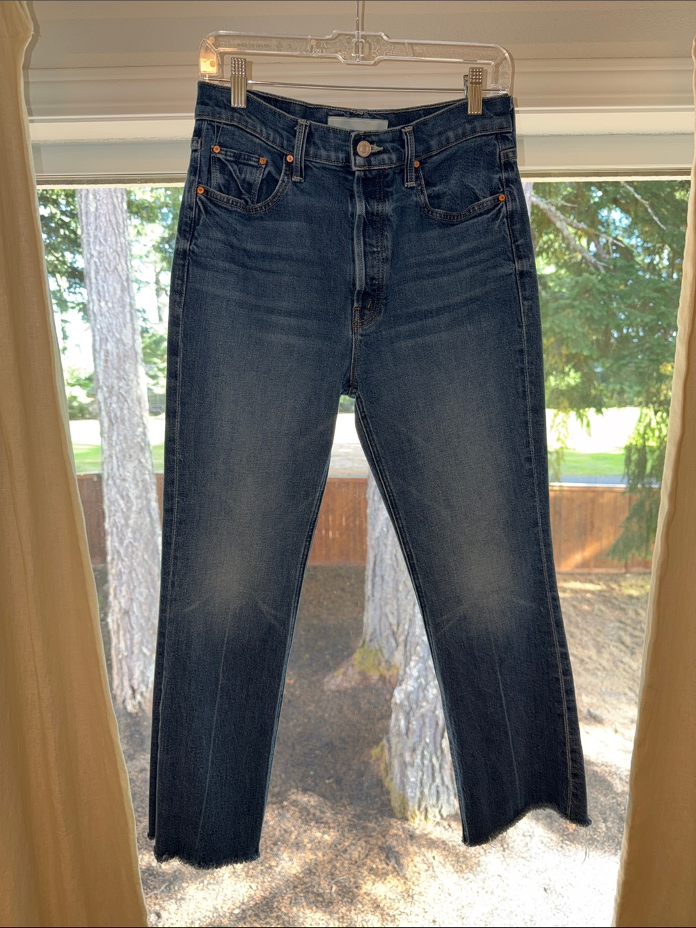 MOTHER | Women’s The Tripper Ankle Fray Jeans in Color: It’s a Small World